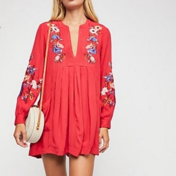 Free People Dresses & Skirts - Free people embroided mini dress